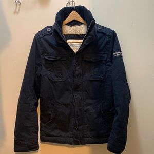 Men’s Navy Small Abercrombie & Fitch Jacket FREE shipping